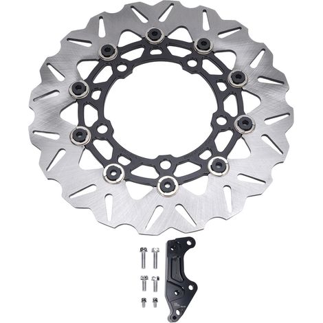 Disque frein avant 300mm moto – Remplacement Forza300 Forza350 2017-2025 noir, freinage (1/5)