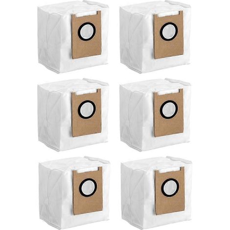 Lot de 6 aspirateur sac à poussière pour Eufy Omni E20/E25/E28 accessoires de rechange grande capacité sac à poussière (1/5)