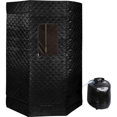 Sauna Infrarouge Portable-Sauna à Vapeur Pliable-pour Amincissement, Détoxification-noir (1/5)