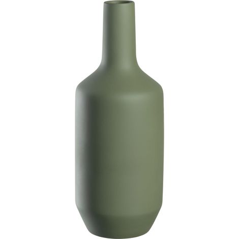Vase Moderne en céramique, Vase, décoratif, pour Bouquet de Fleurs artistiques, élégant Vase à Fleurs, Hauteur 40 cm, Vert (1/4)