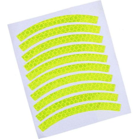24 pièces de bandes réfléchissantes bande de protection de roue d'avertissement étanche accessoires de vélo