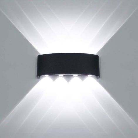 Moderne LED Plafonnier Étanche En Aluminium Applique Murale Rondelle Lumière Intérieur Extérieur Couloir Couloir Couloir 8w Noir (1/4)