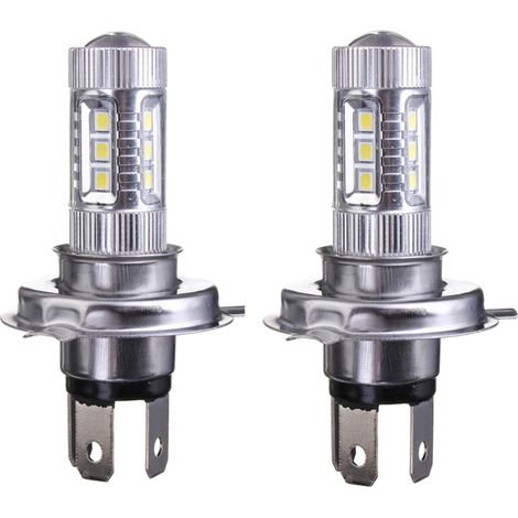 Kit de bombillas LED H4 9003 HB2 de 80 W, 8000 lúmenes, 8000 K para faros delanteros, faros antiniebla, luces de cruce y carretera, 1 o 2 unidades. (1/5)