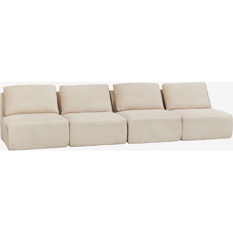 SKLUM 4-teiliges modulares Sofa aus vakuumverpacktem Cord Temple                                   