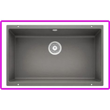 Evier ROTAN 700-U Sous plan Alumétallique Puradur BLANCO 521345 Blanco (1/6)