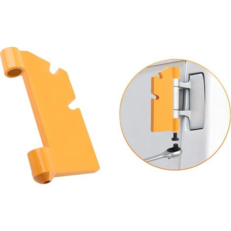 Herramienta para extraer pasadores de bisagras de puertas, material de acero, acabado con recubrimiento en polvo, compatible con Chevrolet Astro, compatible con GMC Safari, color amarillo. (1/5)