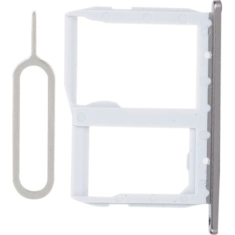 Support de carte SIM/mémoire de remplacement pour téléphone portable LG G5 LS992 LS987 H820 (argenté) (1/5)