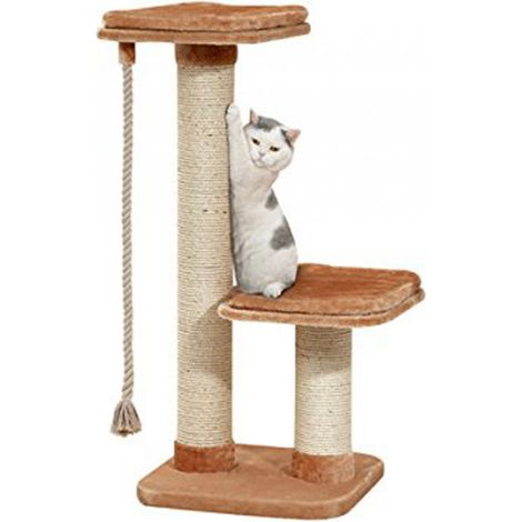 K Cashboard di albero gatto grande 56 x 56 x 122 cm beige (1/4)