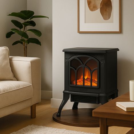 Poêle/Cheminée Electrique Ideria 1800 W Sannover