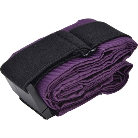 Masque facial réutilisable lavable multifonctionnel sans attaches d'oreilles - Couverture buccale protectrice déformable violet