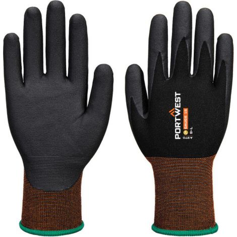 Guante de microespuma de nitrilo GP Grip 15 PORTWEST A370 XXXL Negro