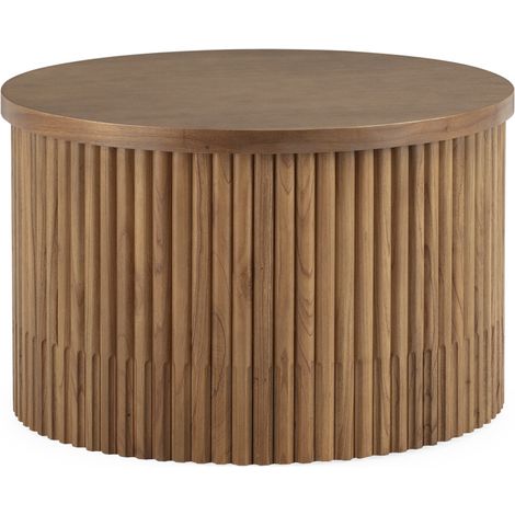 Mesa De Centro 80X80X50 Madera Color Marron Miel (1/3)