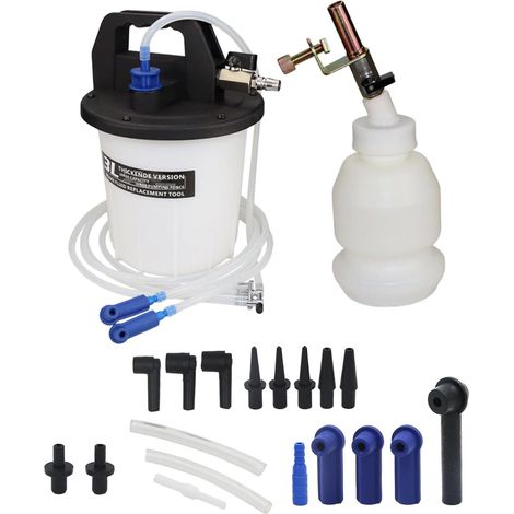 Extracteur pneumatique de liquide Réservoir à grande capacité anti-retour Outil à remplacer le liquide de frein automobile Pour mécaniciens automobiles, amateurs de restauration et entretien cou (1/5)