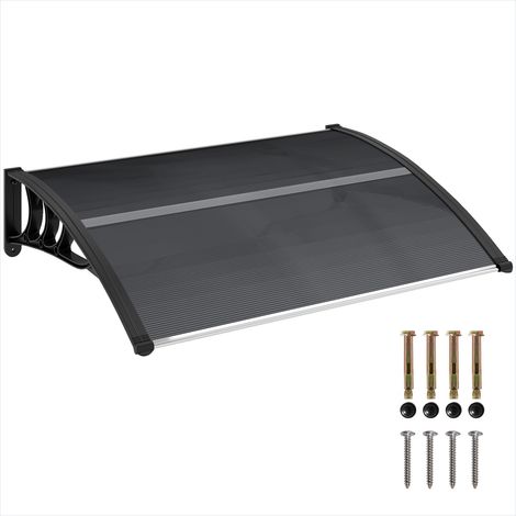 Store banne Auvent de porte en polycarbonate et aluminium 100 x (1/5)