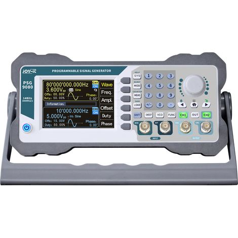 Joy-it Signalgenerator 1 nHz - 80 MHz 2-Kanal Dreieck, Lorentzkurve, Puls, Rampe, Rauschen, Rechte (1/2)