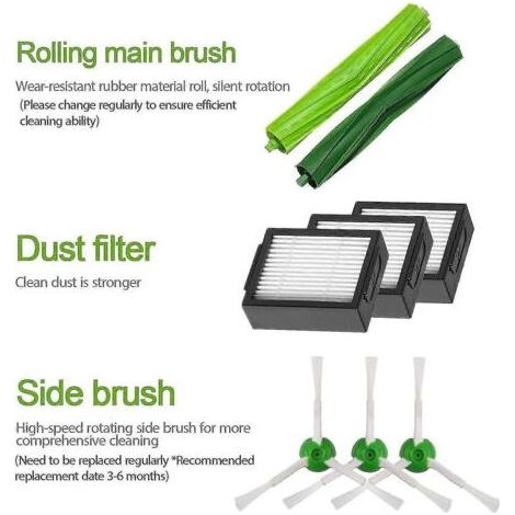 Accessoires pour balayeuse, brosse principale pour brosse latérale avec filtre (1/5)