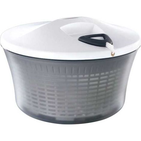 Leifheit – Essoreuse à salade 5,5L – Mécanisme à cordon pour essorage efficace – Panier amovible résistant à la chaleur – Nettoyage facile au lave-vaisselle