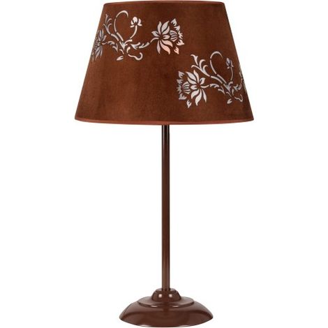 Lampe de table Candellux Ofra velours bronze E27 55cm
