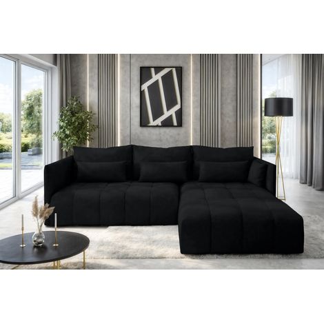 AX LIVING Gaziante Eckschlafcouch mit Bettkasten 245 cm anthrazit