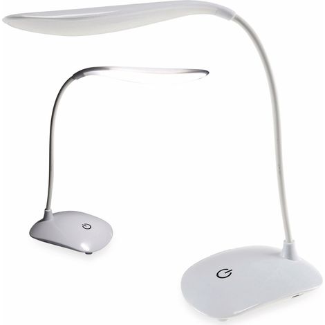 CHILITEC Lampe de bureau LED 23107, avec interrupteur tactile, 6000K, blanc