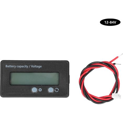 Battery Power Voltmeter Accumulator Lithium Batteries Capacity Voltage LCD Monitor Gauge12‑84V (1/5)