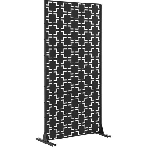 Parete divisoria esterna e interna acciaio zincato 180 x 90 x 40 cm acciaio zincato nero 030009270