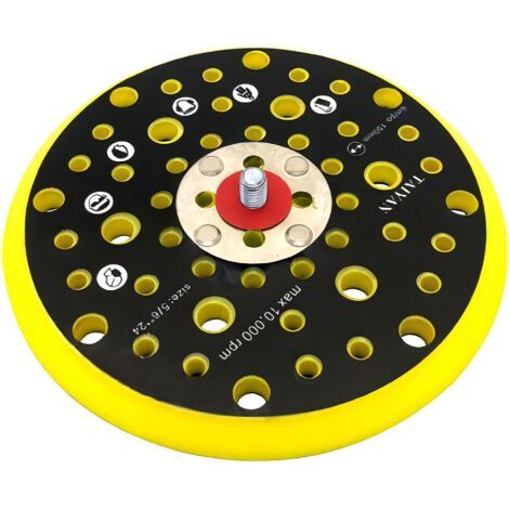 Plateau ponceuse 150 mm – 52 trous pour aspiration efficace – Compatible ponceuses Mirka CEROS et DEROS – Matériau auto-agrippant (1/5)
