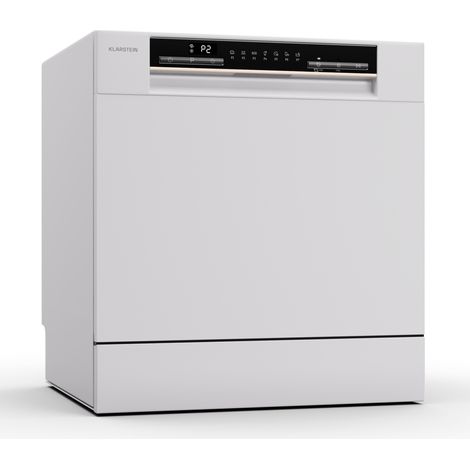 Klarstein Mini-Geschirrspüler für 8 Gedecke, Leiser Geschirrspüler Klein mit 7 Spülprogrammen, Kleiner Tisch-Geschirrspüler für Zuhause, Büro & Camping, Geschirrspüler Mini mit Wasseranschluss (1/5)