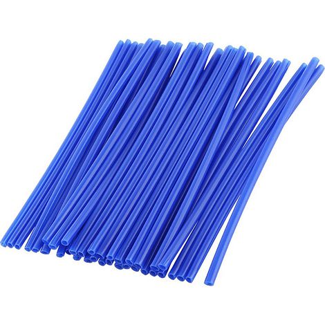 Protecteur de rayons de roue 36 pièces, protections jantes motocross tout-terrain, kit d'autocollants bleus pour garde-boue de moto, housses de rayons et décalcomanies de jante. (1/5)