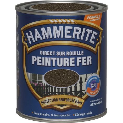 Peinture Direct Sur Rouille Forgée Châtaigne 0,75 L - Hammerite