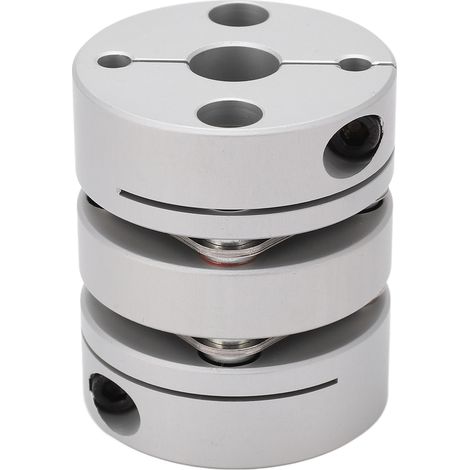 Moyeu de roue en alliage d'aluminium, accouplement à Double diaphragme, arbre à disque en acier inoxydable pour moteur pas à pas (1/5)