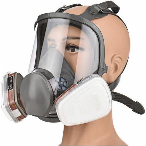 Respirateur réutilisable couverture intégrale 16 en 1 respirateur à vapeur organique pour la peinture, le polissage, le soudage et autres protections de travail (1/5)