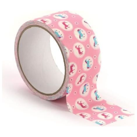 Ruban adhésif - Graine créative - Queen Tape - Licorne - 4,8 cm - Rose