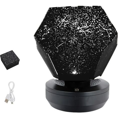 Lampe projecteur d'étoiles, projecteur planétarium, veilleuse galaxie 3D pour chambre d'enfant (1/5)