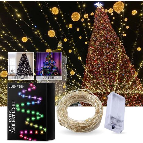 Guirlande Lumineuse LED - 10 Ampoules - 1 Mètre - Éclairage Décoratif Intérieur - À Modeler Soi-Même (1/5)