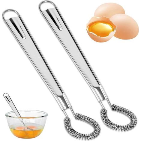 Mini-Schneebesen aus Edelstahl, ideal zum Servieren kleiner Mengen, handlicher Schneebesen für Küche, Kaffee, Milch und zum Kochen. (1/5)