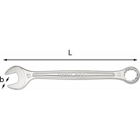 Usag U02850708 Kombinationsschlüssel mit 13-mm-Polygonkopf Länge 170 mm