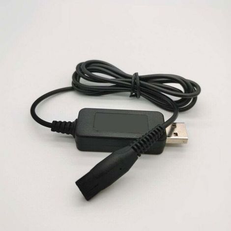 Câble de Prise USB A00390 Adaptateur éLectrique Chargeur Cordon D'Alimentation pour Rasoirs S300 S301 S302 S311 S331 S520 S530 (1/4)