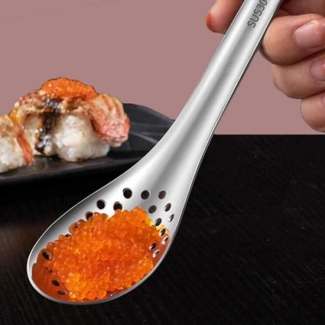 Cuillère à caviar vintage - Hot Pot - Ensemble de cuillères - Porcelaine - Acier inoxydable - 2 pièces (1/2)