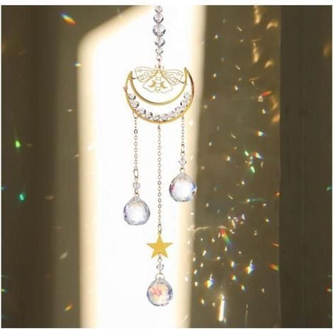 Sun-Catcher Crystal Pendant, Garden Ornament, Window Light Catcher