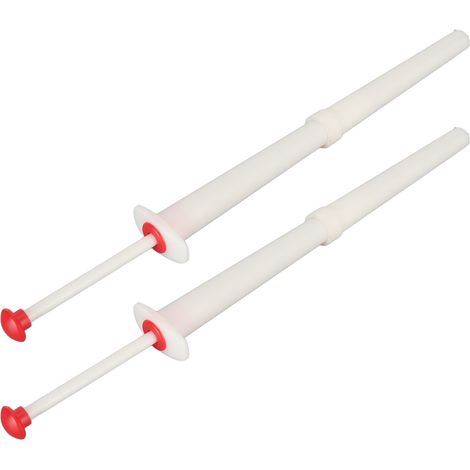 Lot de 2 pinces en acier inoxydable et plastique pour olives, poivrons, fruits et viandes (fourchette multifonction) (1/5)
