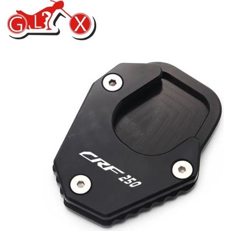 (Noir) Compatible avec Honda CRF250L CRF 250 RALLY 250L 2017-2021 Accessoires Extension de béquille latérale Coussinet de support Plaque d'extension de béquille maxpower (1/3)