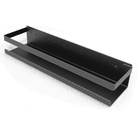 Étagère de douche sans perçage, étagère de salle de bain en acier inoxydable SUS304, noir mat - 30 cm (1/5)
