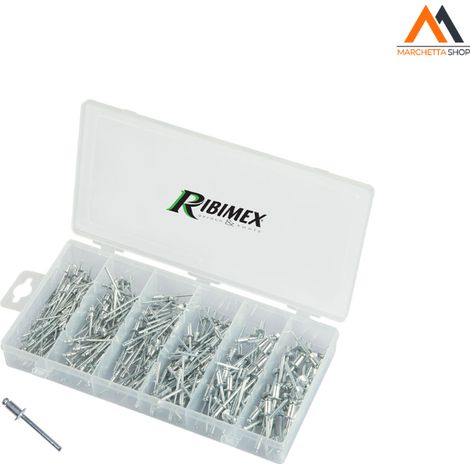 ASSORTIMENTO RIVETTI IN ALLUMINIO totale 320 pz
