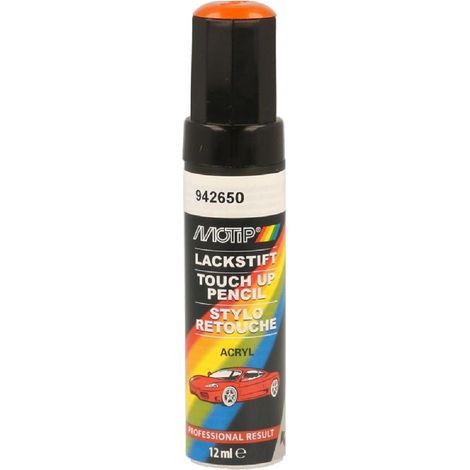 Pinceau retouche orange brillant 12 ml – Peinture acrylique pour carrosserie – Application précise – Séchage rapide – Motip (1/2)