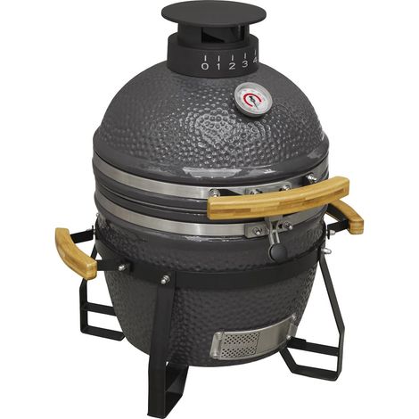 Dellonda DG158 Deluxe 16""(40cm) Ceramic Kamado Style BBQ