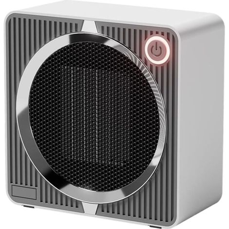 Chauffage Électrique Portable Économie Énergie Céramique PTC Protection Surchauffe Basculement Bureau Camping (1/5)
