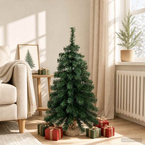 vidaXL Mini Árbol de Navidad 90 cm PVC Verde (1/5)
