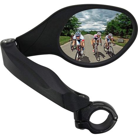 Rétroviseur de vélo, miroir en acier inoxydable HD génération 2.0, rétroviseur de vélo pour guidon 21-26 mm (1 paire)