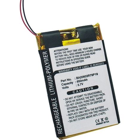 NX - Batterie MP3/MP4/Multimédia 3.7V 650mAh - BA20603R79919